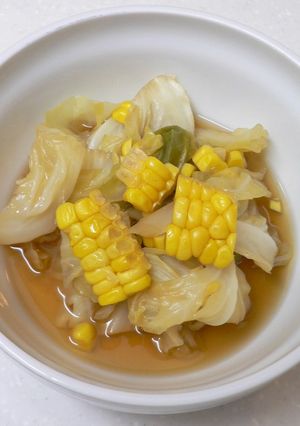 キャベツとコーンで♪夏の煮浸し-レシピのメイン写真