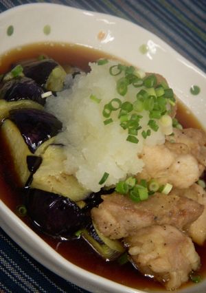 茄子と鶏もも肉の揚げだし-レシピのメイン写真