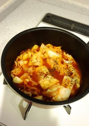 万能！使い回し用キャベツのトマト煮-レシピのメイン写真