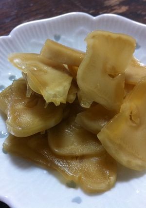 ブロッコリー芯のザーサイ風味噌漬け-レシピのメイン写真