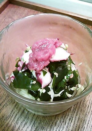 たこの香味薬味梅和え-レシピのメイン写真