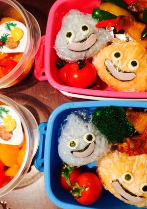 スライムキャラ弁-レシピのメイン写真