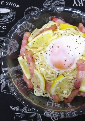 【混ぜるだけ】レモン風味冷製カルボナーラ-レシピのメイン写真