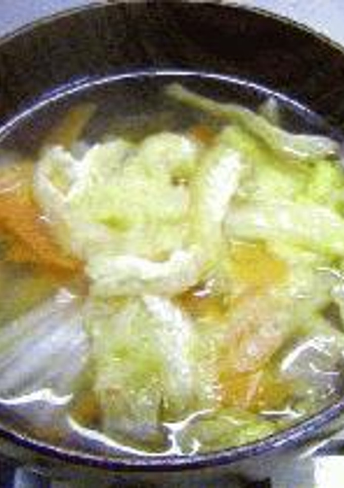 *白菜と油揚げの煮物兼お吸い物*-レシピのメイン写真