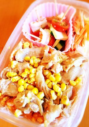 鶏ハラミチキンライス弁当-レシピのメイン写真