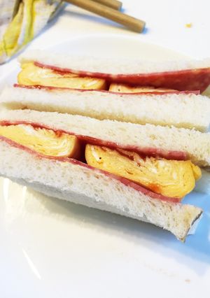 ☆厚焼き卵のサンドイッチ☆-レシピのメイン写真