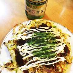 รูปของ 糖質オフ♪オカラたっぷりお好み焼き