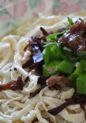 梅肉と鶏むね肉で♡さっぱりアレンジ素麺♡-レシピのメイン写真