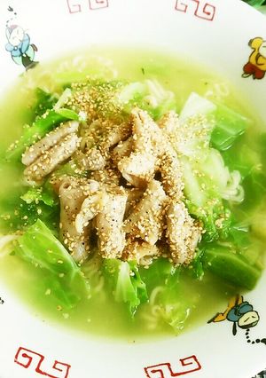 ちょい足し・時短！塩ホルモンラーメン♪-レシピのメイン写真