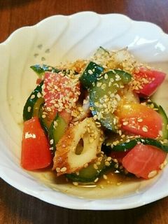 トマトときゅうりの酢の物-レシピのメイン写真