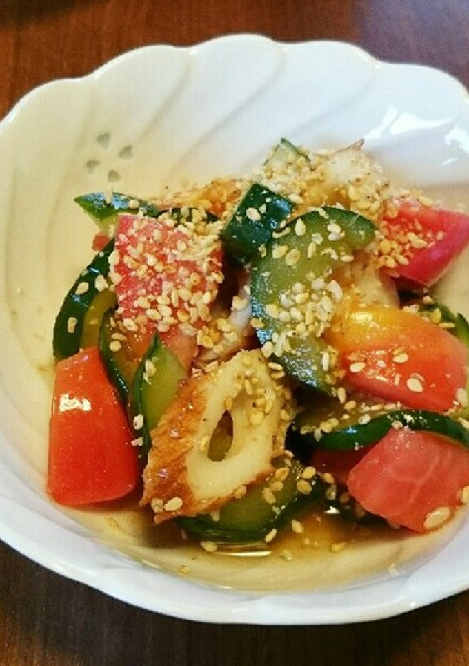 トマトときゅうりの酢の物-レシピのメイン写真