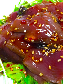 鰹と水菜の中華風ピリ辛ダレがけ-レシピのメイン写真