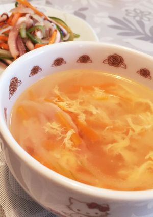 鍋キューブで！簡単玉野菜スープ-レシピのメイン写真