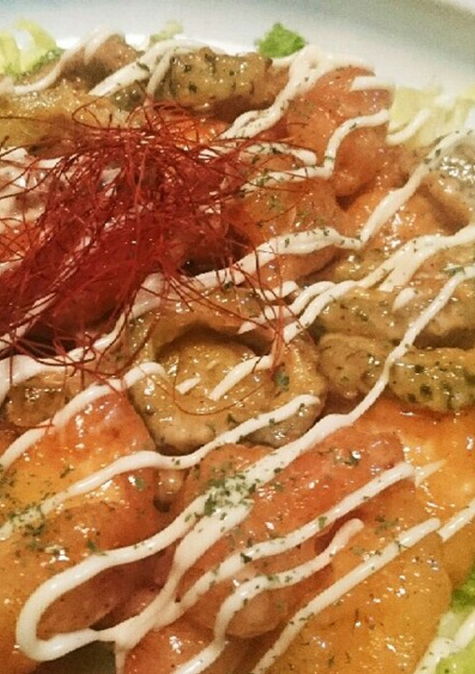 ゴーヤと鶏胸肉でエビマヨ風-レシピのメイン写真