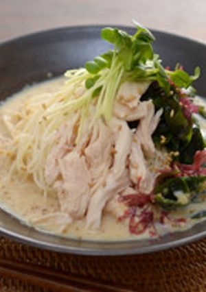 妊娠、授乳に！豆乳ごまだれそうめん-レシピのメイン写真