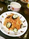 簡単トマトソースのパスタ