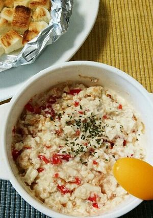 超簡単☆離乳食中期後期 トマトの白あえ-レシピのメイン写真