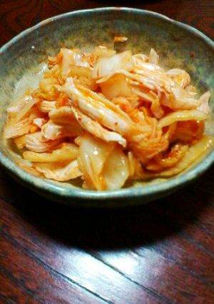 蒸し鶏のキムチ和え-レシピのメイン写真