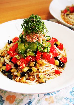 クックパッド たっぷり夏野菜麺♡ by はらぺこあゆみ 【クックパッド】 簡単おいしい