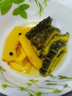 ゴーヤ☆コリンキー☆カレー風味ピクルス-レシピのメイン写真