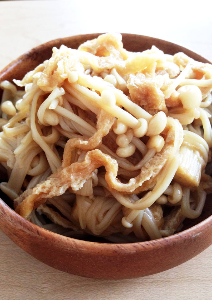 レンジで簡単♪エノキ＆油揚げの甘辛炒め煮-レシピのメイン写真
