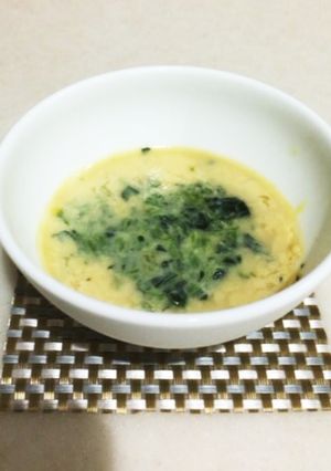 離乳食完了期☆ほうれん草茶碗蒸し-レシピのメイン写真