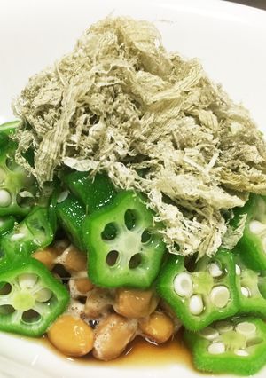 ネバネバ とろろ納豆オクラ 簡単美味しい-レシピのメイン写真