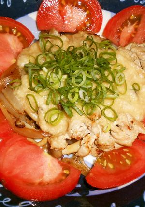 豚肉としめじのとろろかけ-レシピのメイン写真