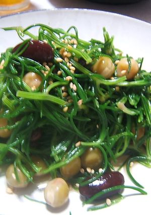 丘ひじきとお豆のサラダ-レシピのメイン写真
