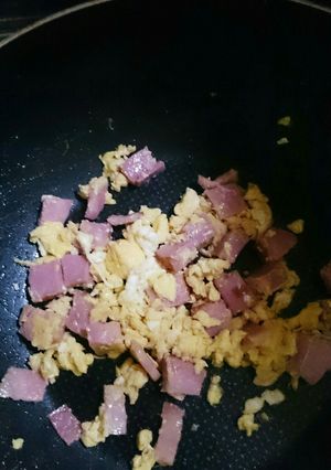 簡単!!厚切りベーコンとたまごの炒め物-レシピのメイン写真