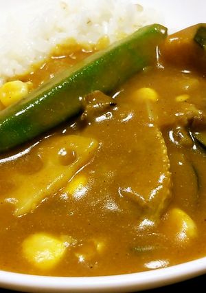 夏野菜で豚タンカレー。-レシピのメイン写真