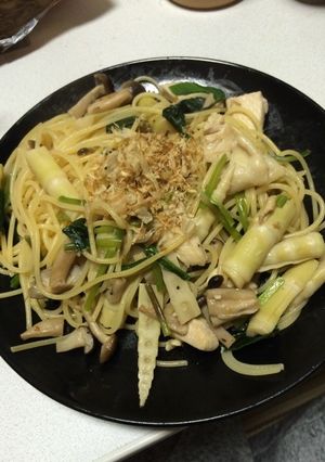 根曲がり竹の和風パスタ-レシピのメイン写真