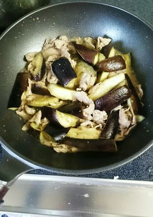 ナスと豚肉の味噌炒め-レシピのメイン写真