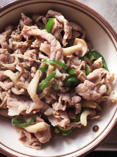 豚肉しめじピーマンの炒め物-レシピのメイン写真