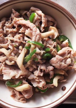 豚肉しめじピーマンの炒め物-レシピのメイン写真