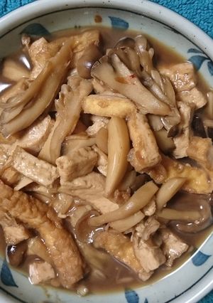 キノコと厚揚げのピリ辛炒め-レシピのメイン写真