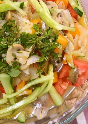野菜たっぷり！鯵のマリネ☆サラダ仕立て-レシピのメイン写真