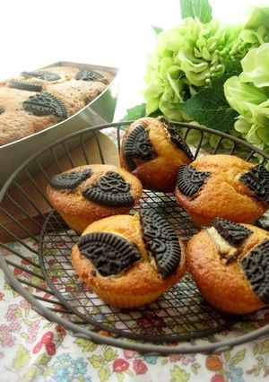 オレオ入りヨーグルト焼菓子(バター不要)-レシピのメイン写真