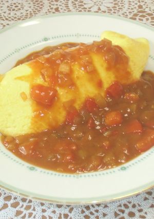 角切りトマトのオムカレー-レシピのメイン写真