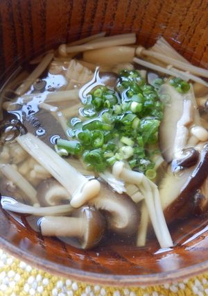 きのこのお吸い物～とろみ餡仕立て～-レシピのメイン写真