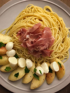 桃の冷製パスタ-レシピのメイン写真