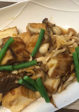 4種の茸と厚揚げのオイスターソース炒め-レシピのメイン写真