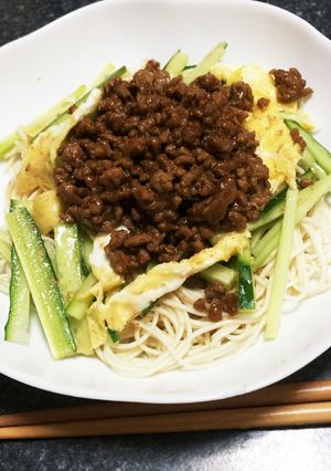ごまだれ★ぶっかけ肉みそそうめん-レシピのメイン写真