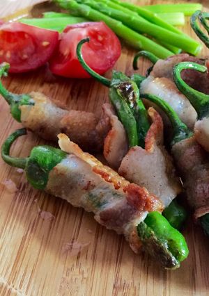 ビールによく合う♪ししとうバラ肉巻き-レシピのメイン写真