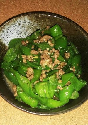 ピーマンの肉味噌常備菜-レシピのメイン写真