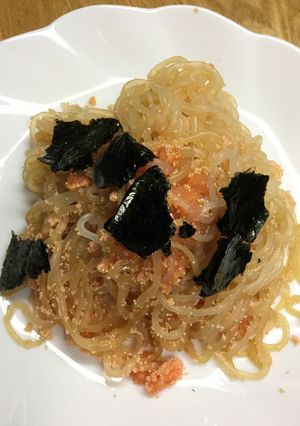 ダイエット・しらたき辛子明太子パスタ-レシピのメイン写真