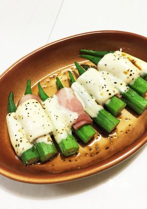レンジに任せて！オクラでおつまみ♪-レシピのメイン写真