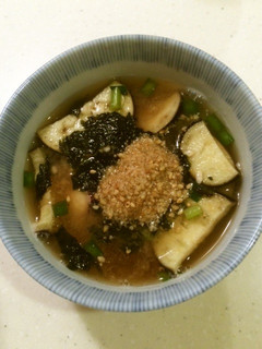 たこと茄子の冷やし味噌汁-レシピのメイン写真