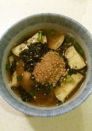 たこと茄子の冷やし味噌汁-レシピのメイン写真