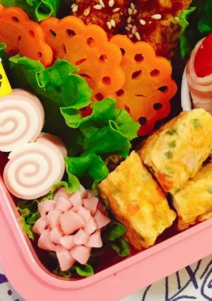 ダリアのようなお花ハム-レシピのメイン写真